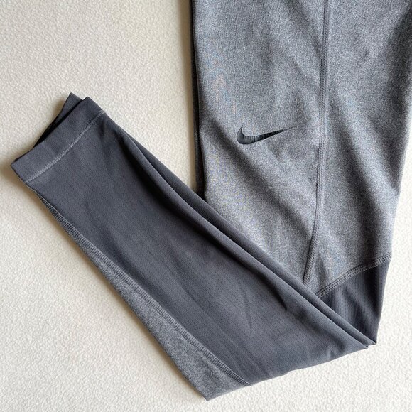 Nike Pro Dri-Fit Mens Compression Tights Gray/Black Size XS - Picture 9 of 11